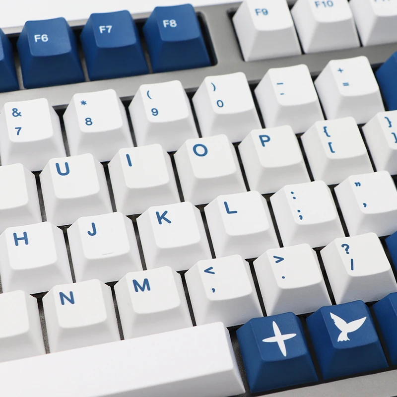 RAMA a Shrimp PBT Keycaps for Dz60/Gk61/68/75/84/980/ Custom Keycaps for Corsair STRAFE K65 K70 Logitech G710+ 7 U Space Keycap