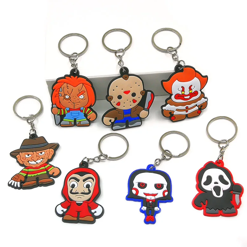 Pvc Keychain Horrible Movies Cartoon Character Key Holder Horror Series ...