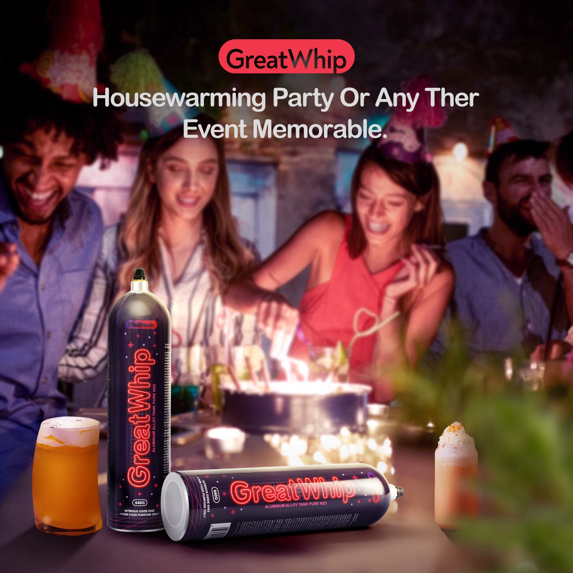 Lesoo Factory Wholesale Cream Whipper Charger Whippet 640 Aluminum