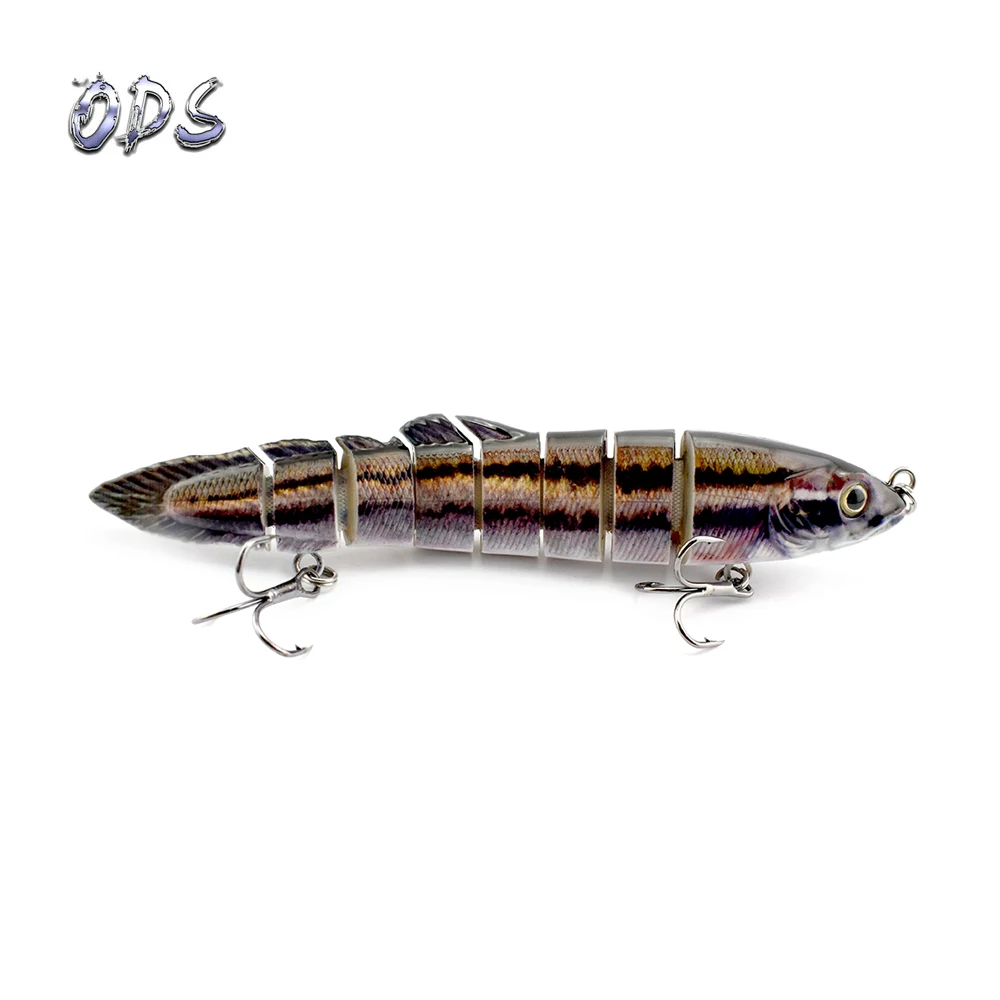 3pcs in Box Set Package Oem Package Tackle Hard Fishing Lures 8 Jointed Swimbait Fishing Lures Tackle Lures Loach Oem Factory