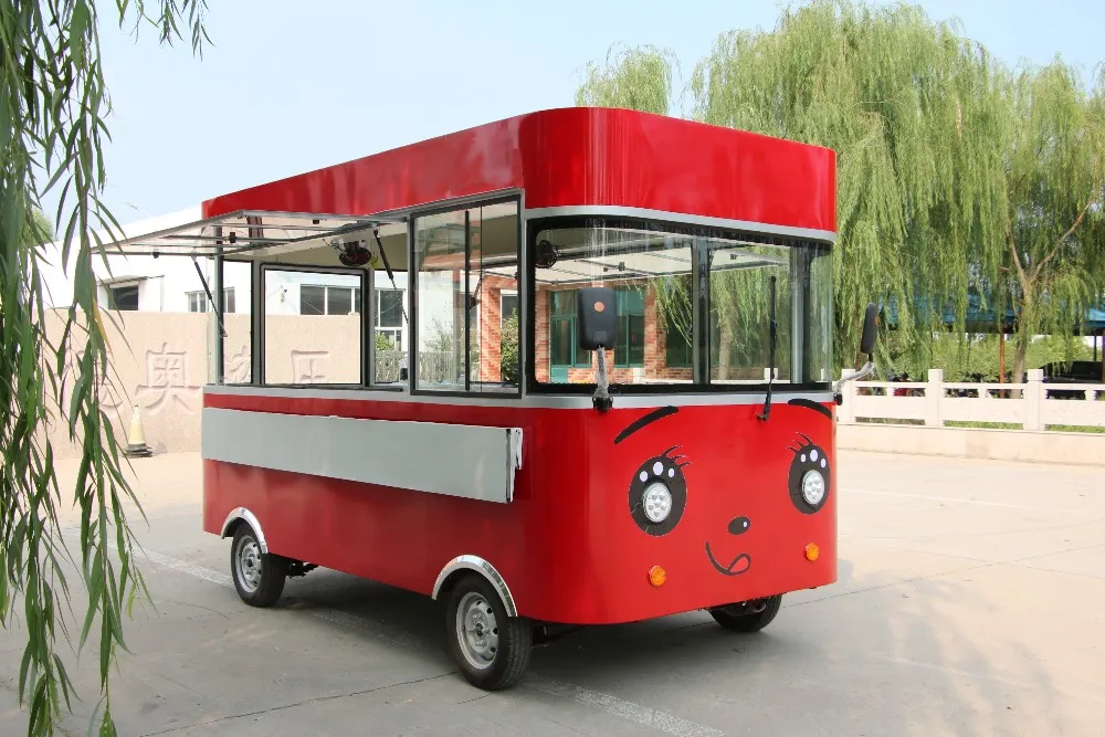 Outdoor Mobile Food Trailer Street Mobile Food Cart China Factory