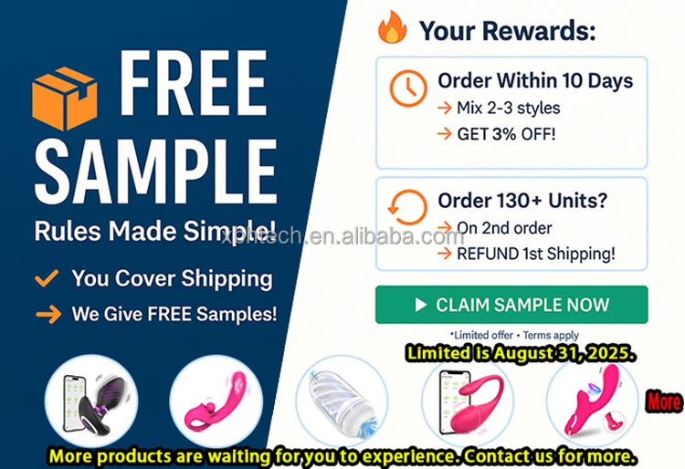 Free Sample Rabbit Anal Vibrator Toys Vagina Clitoris Male and Female Massage Stimulator Adult Sex Toy