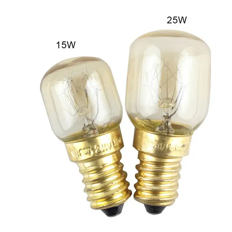 Ampoule pour four - 25 W - E14 - Transparent - Tube T22 - Double filament -  300 °