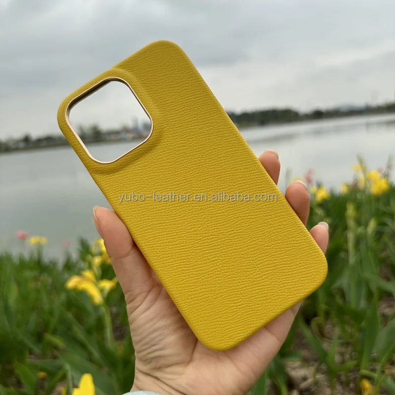 2023 New Product Epsom Leather Phone Case For Iphone 14 Pro Max Case