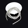 Laccio per scarpe bianco-argento da 4 mm con fibbia