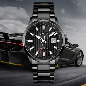 SKMEI 1654 Men's Sport Quartz Watch Custom Simple Business Luxury Fashion Design Analog Glass Water Resistant 3BAR Stainless