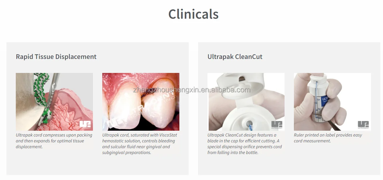 Ultradent Ultrapack Dental Retraction Cord Knitted Epinephrine Knitted