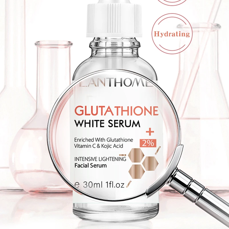 vitamin c serum with glutathione and hyaluronic acid 30ml Lanthome Hylonic Face Skin Whitening Liquid Glycerin Herbal Ingredients For Treatment brightener GLP-RT Quantity:10mg use AM and PM Osteoarthritis Knee Pain Relief