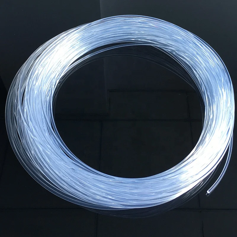 6 мм боковое светящееся оптоволокно для украшения освещения бассейна
