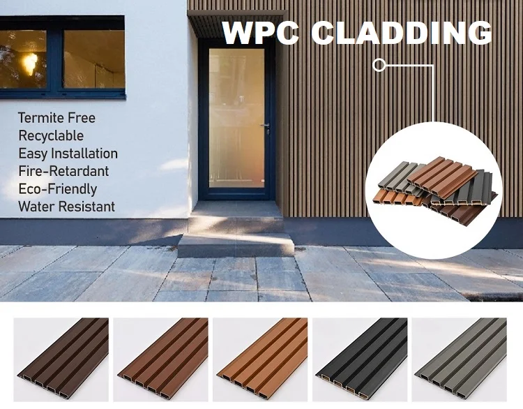 Outdoor Waterproof WPC Fluted Wall Panels - Durable & Stylish