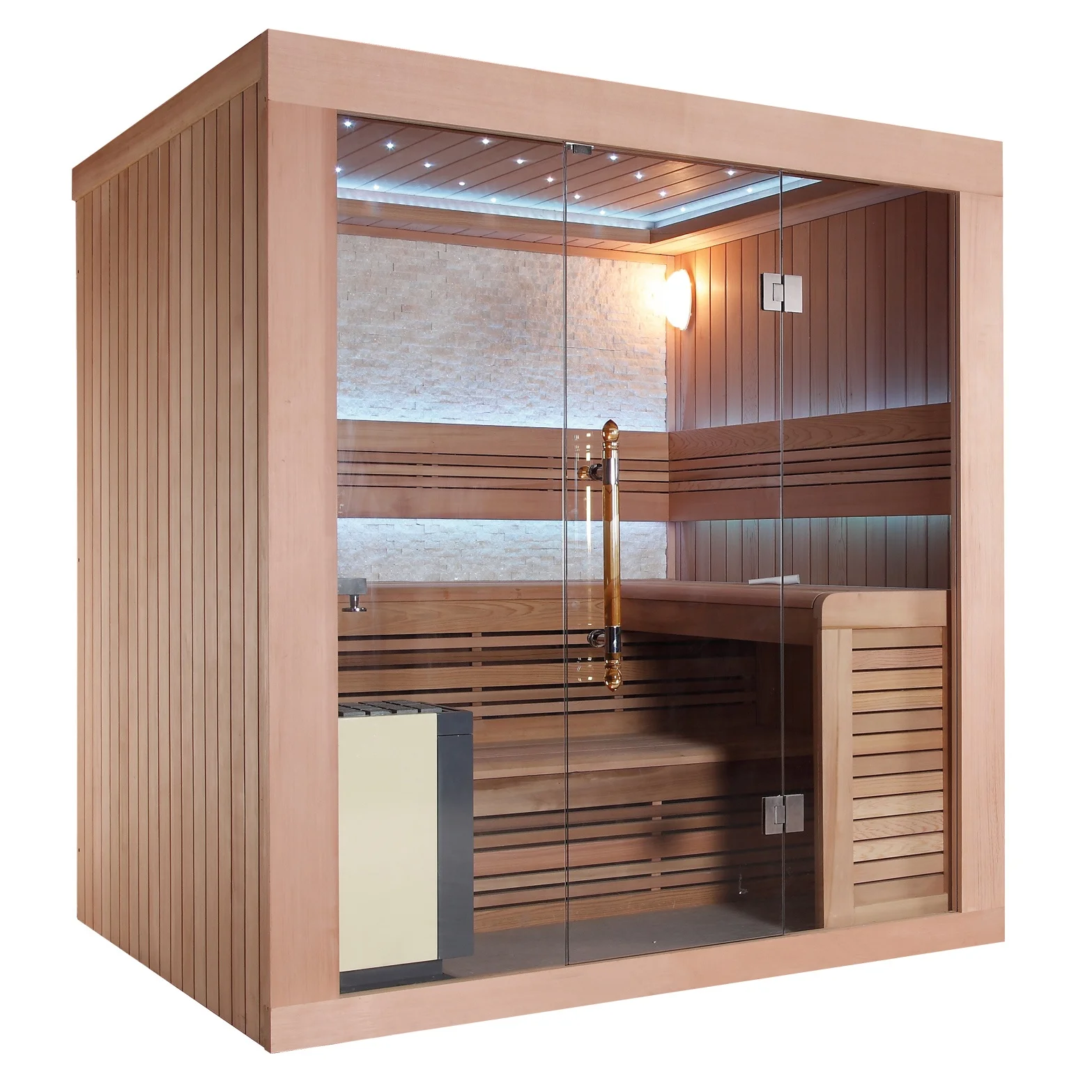 Mexda Traditional Wood Dry Steam Cabin 2 3 4 Person Sauna For Sale ...