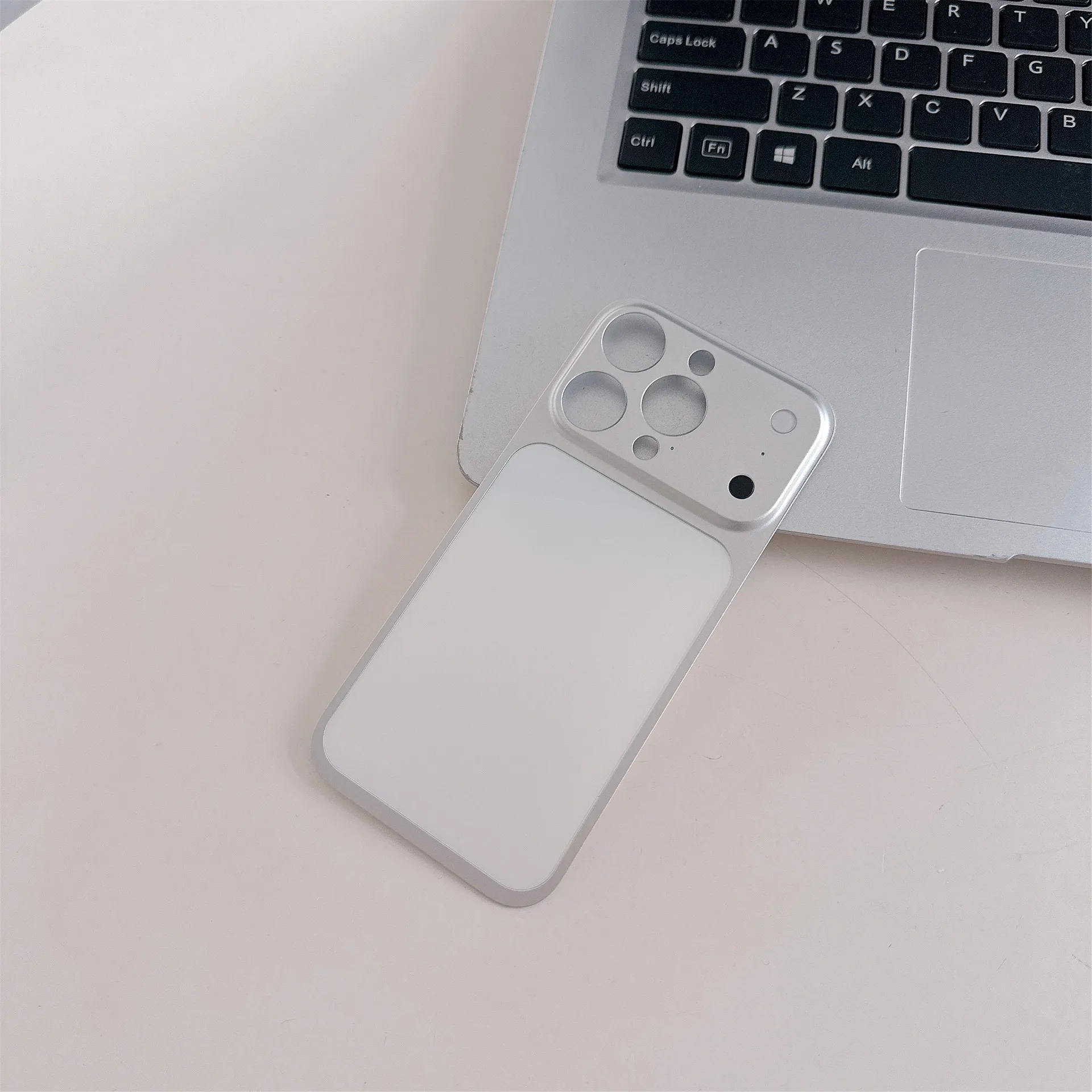 New High Quality Aluminum Oneness Posterior Membrane for iPhone 16 15 14 13 Pro Max Large Window Frosted Back Sticker Film