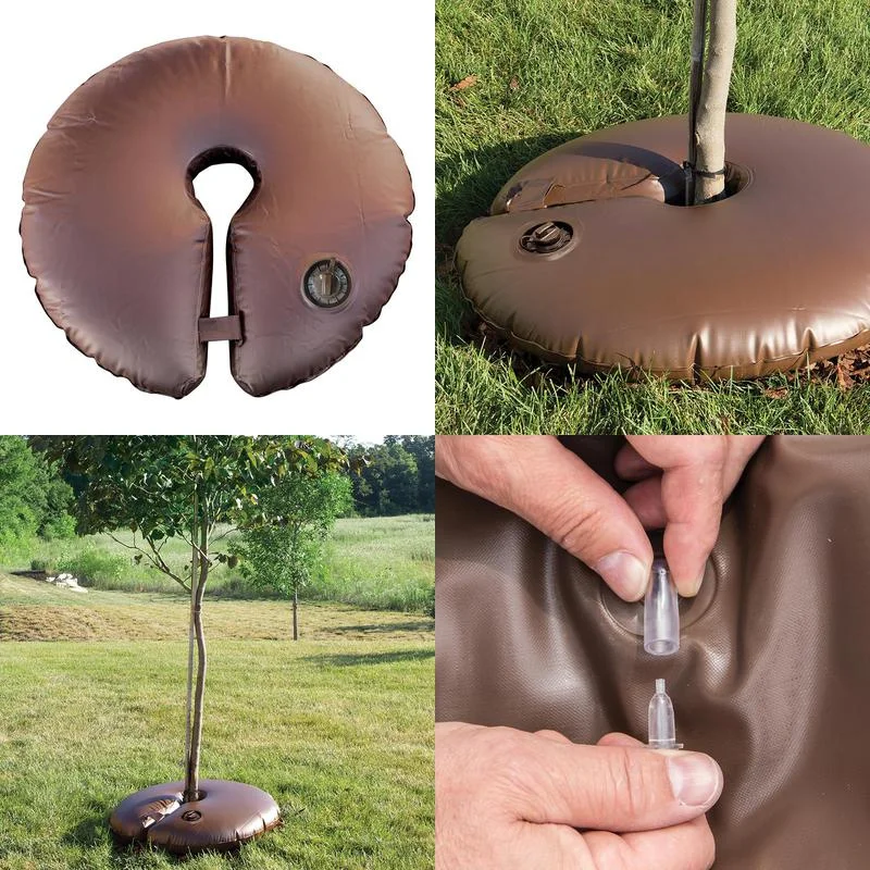 Heavy Duty Tree Watering Ring Deep Root Tree Watering Bag Round Water Pouch Pvc Slow Release