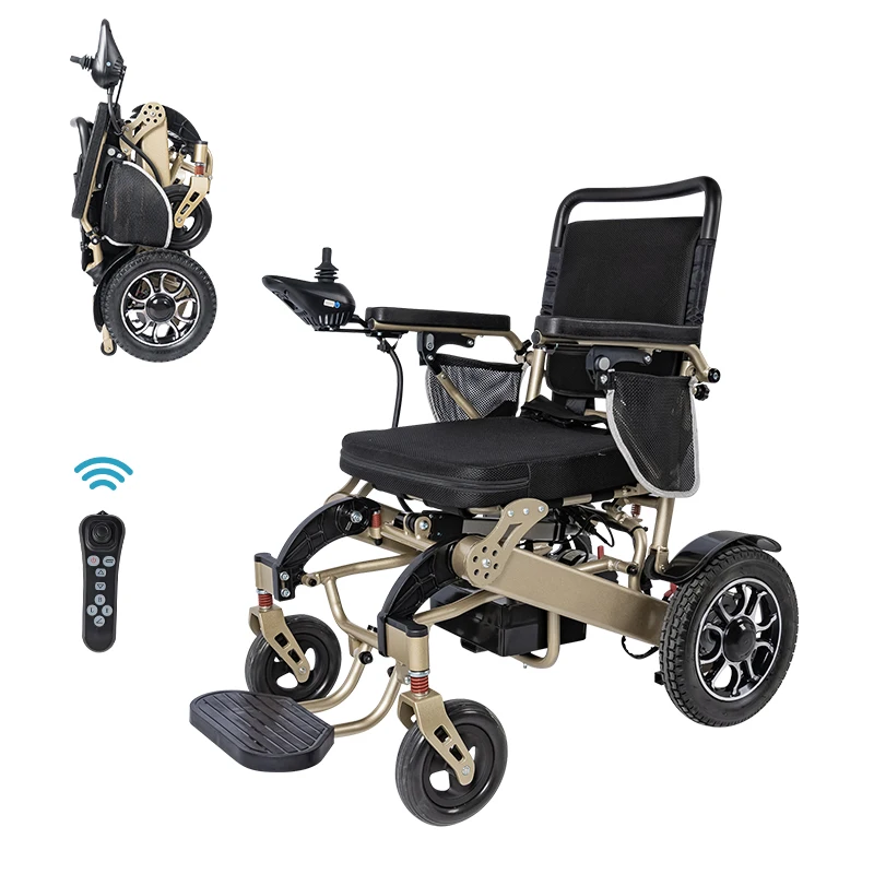 Shanghai Beiz Foldable Motorized Wheelchair Automatic Folding Power Chair Portable Lightweight All Terrain Electric Wheelchairs