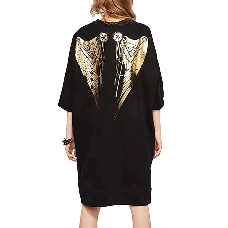 Wholecosplaymmer Lezser Laza Női Pólóruha Egyszerű Pólóruha Halloween Egyszerű Kerek Nyakú Rövid Ujjú704_voghion.com