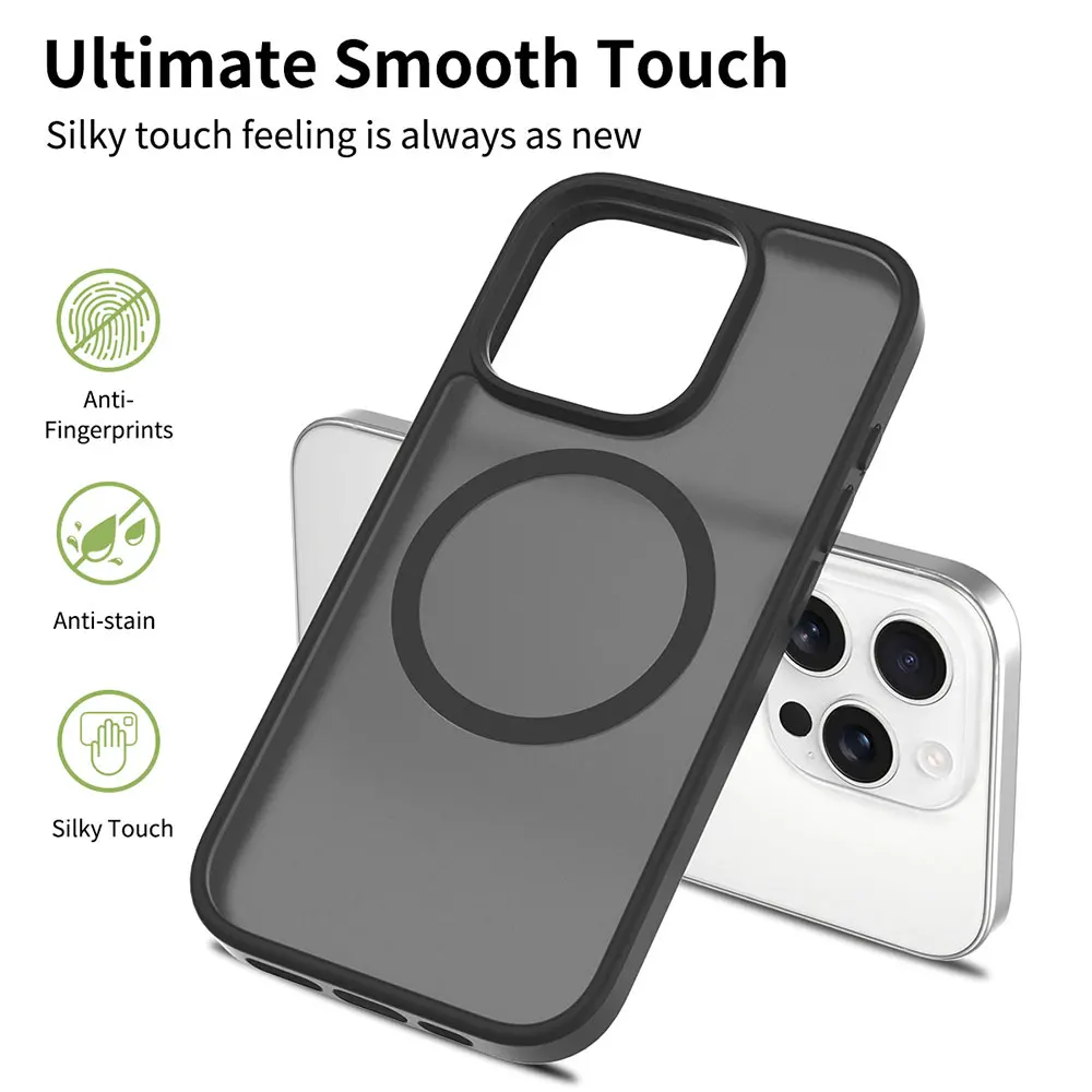 Skin-Feel Magnetic Mobile Phone Case With Smart Camera Button Suction Protective Cover For Iphone16 Plus Pro Max factory