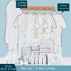 ensemble épais blanc et bleu 19 pièces