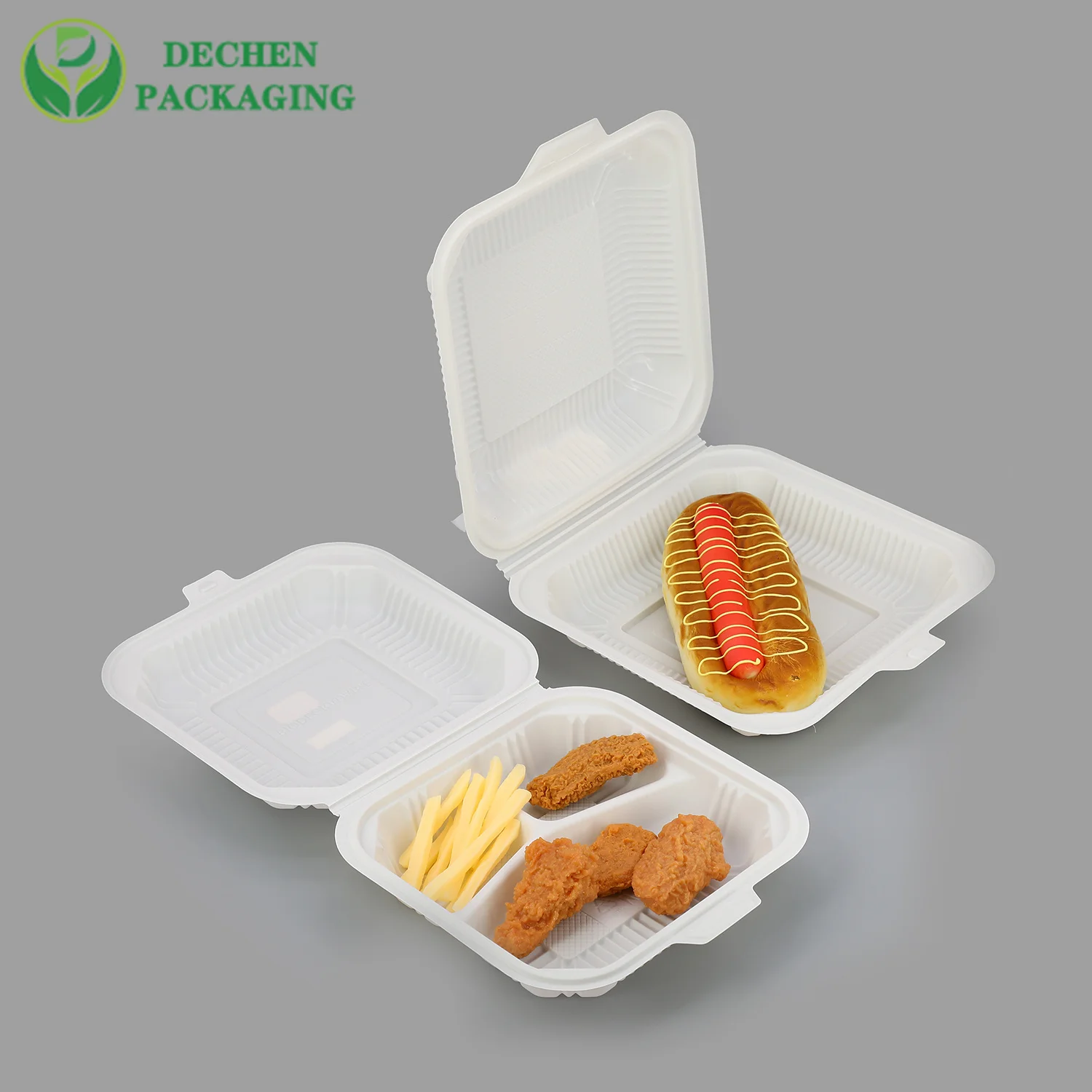 Disposable kraft paper lunch box takeaway boxes for food in mauritius