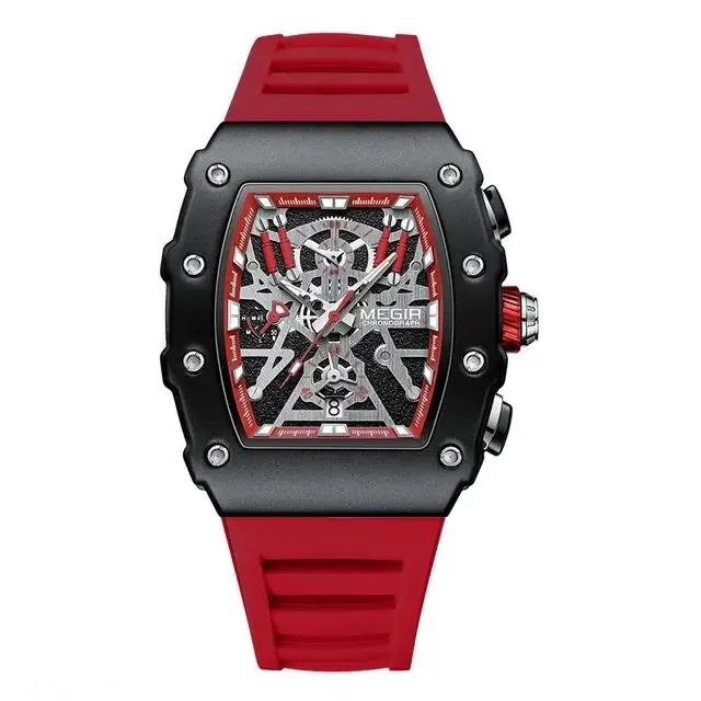 MEG MEGIR 2218 Sport Quartz Watch for Men with Luminous Date Display