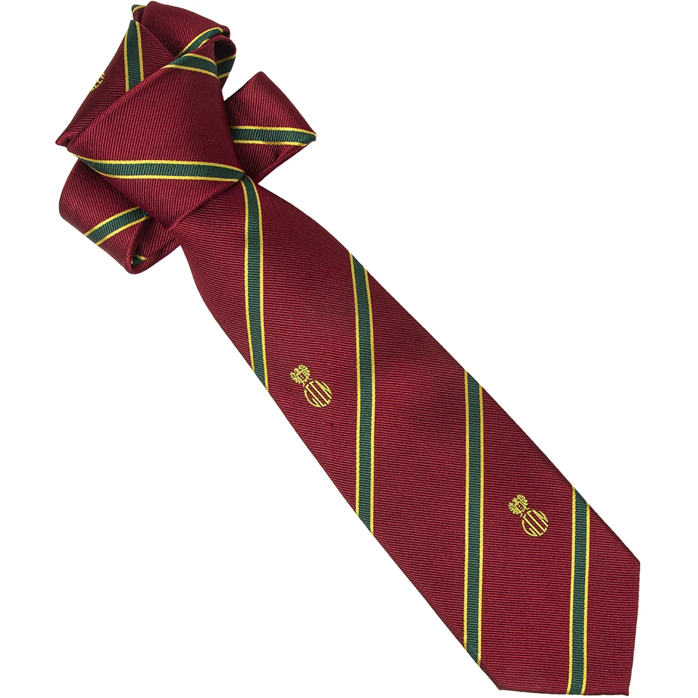 Cravatta In Seta Uomo Colori Striati Rosso Verde Argento Giallo Oro - Taglio Classico 150 X 8 Cm