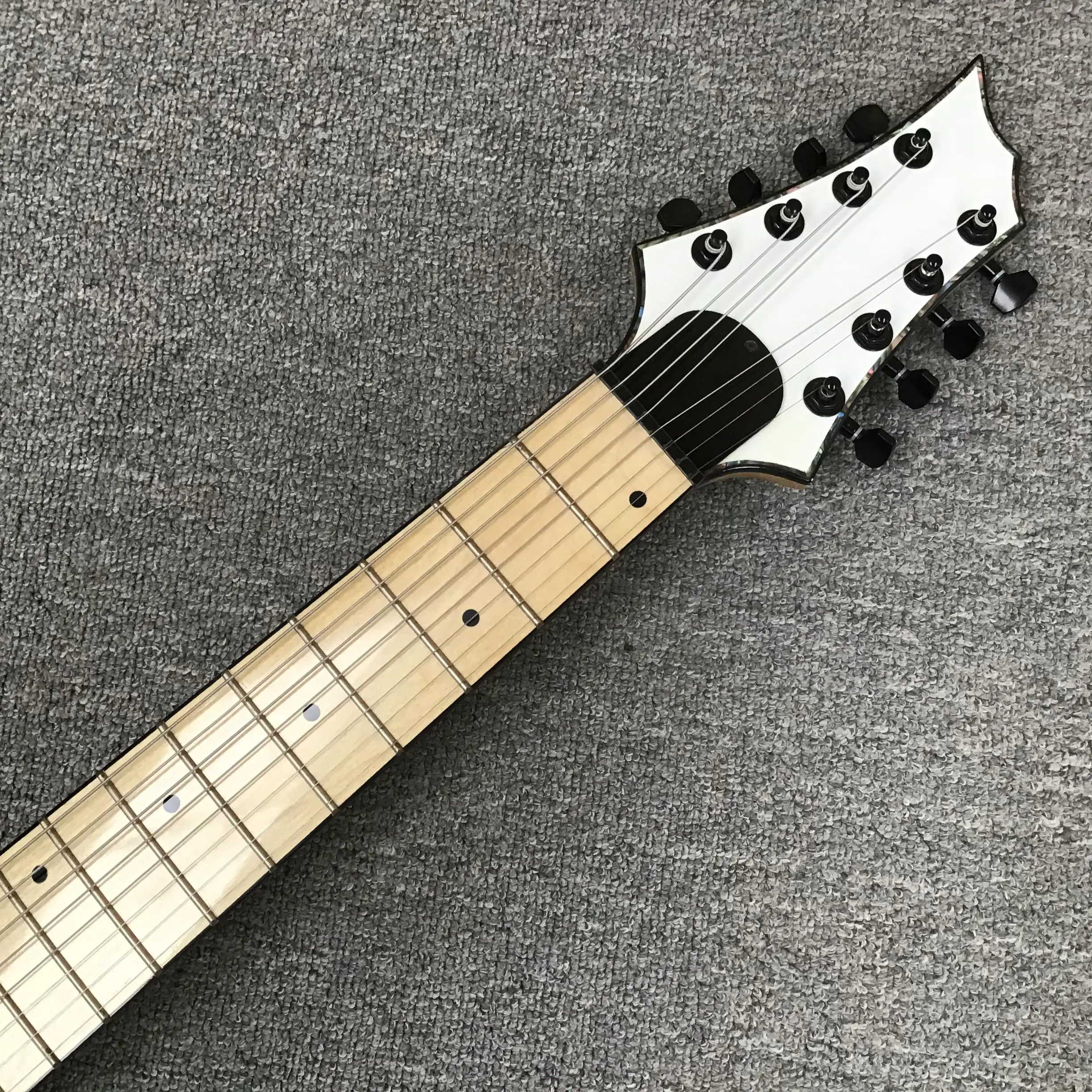8-String Electric Guitar with White Mahogany Body & Rosewood
