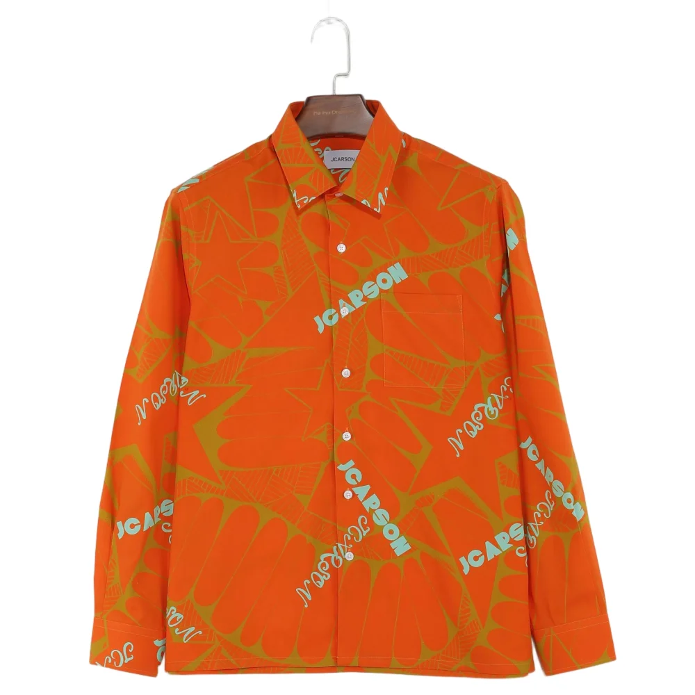 Chemise Western Homme RCA Flèches Orange - Taille S