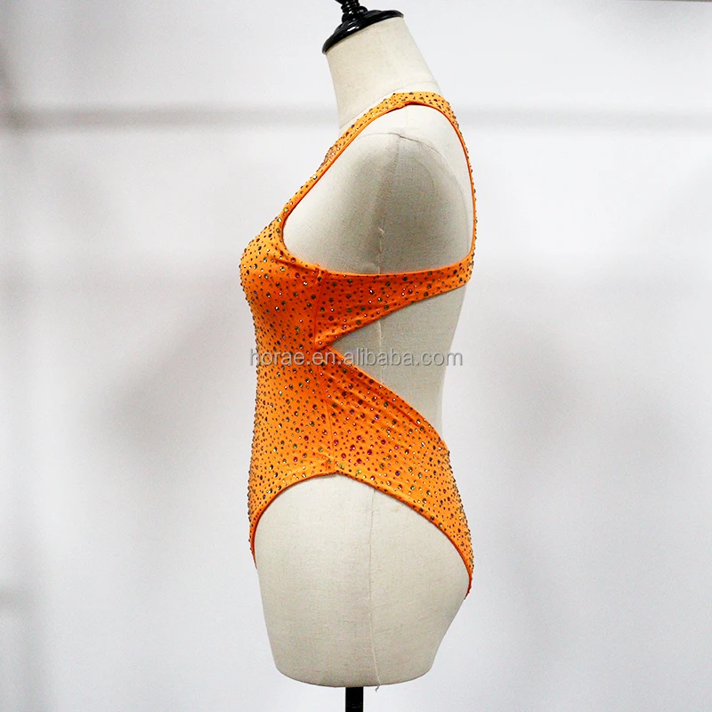 S609 Hot Sales Blink Crystal Beachwear Swimwear Elastic One Piece