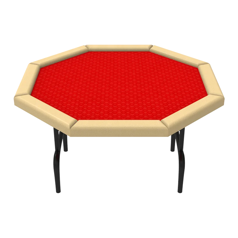 YH азартные игры Премиум 48 дюймов усиленные металлические ножки держатели для стаканов из нержавеющей стали восьмиугольный складной покерный стол