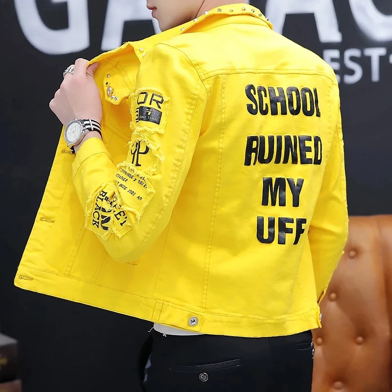 Spring And Autumn Jeans Coat Men's Korean-style Fashion Students Handsome Versatile Jacket MEN'S Wear Summer New Style_voghion.com