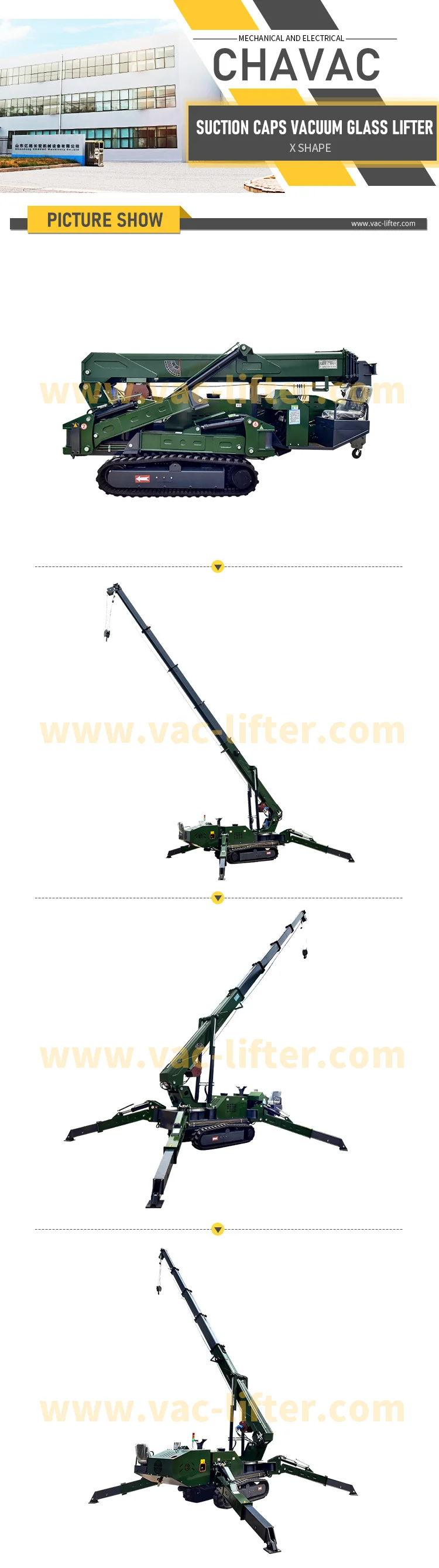 Europe CE approved 10m Mini Electric Diesel 3 ton 3000 kg capacity Lifting Equipment Crawler Used Spider Crane