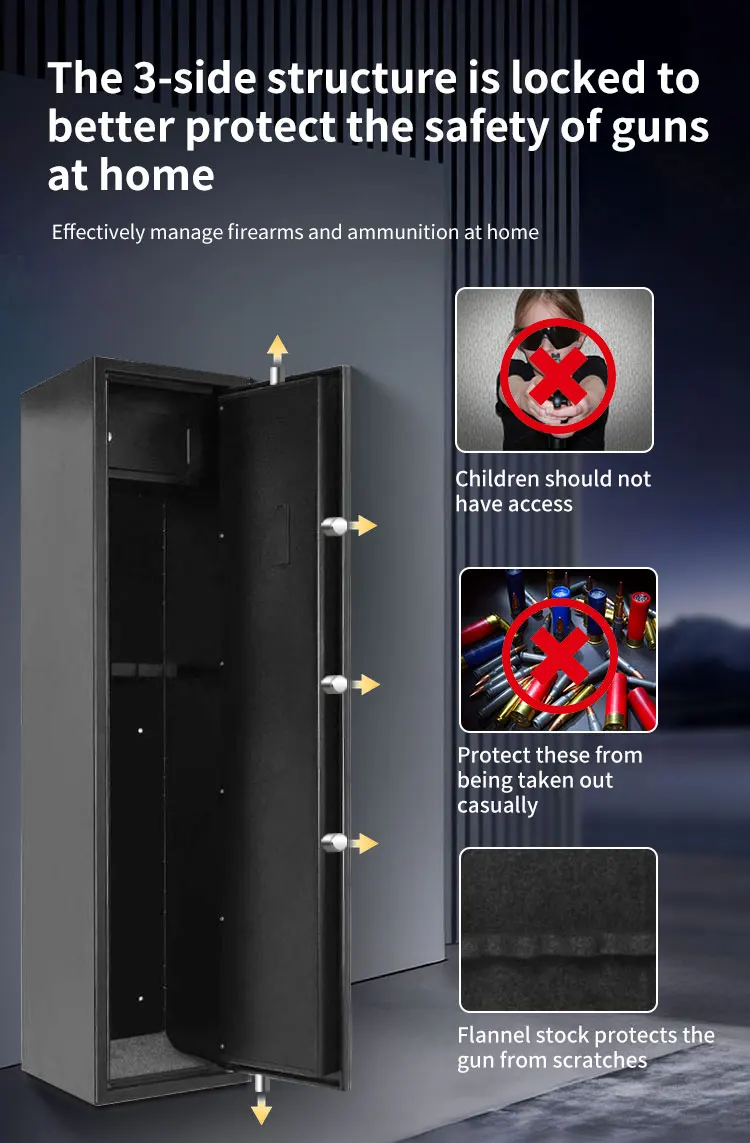 CEQSAFE High Quality Electronic Safe Box Fireproof Ammo Safe Cabinet manufacture