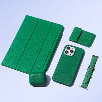 Premium Designer Custom Pebble Leather Mobile Phone Cases Phone case Leather for iphone  15 16 17 air Pro Max for samsung Cover