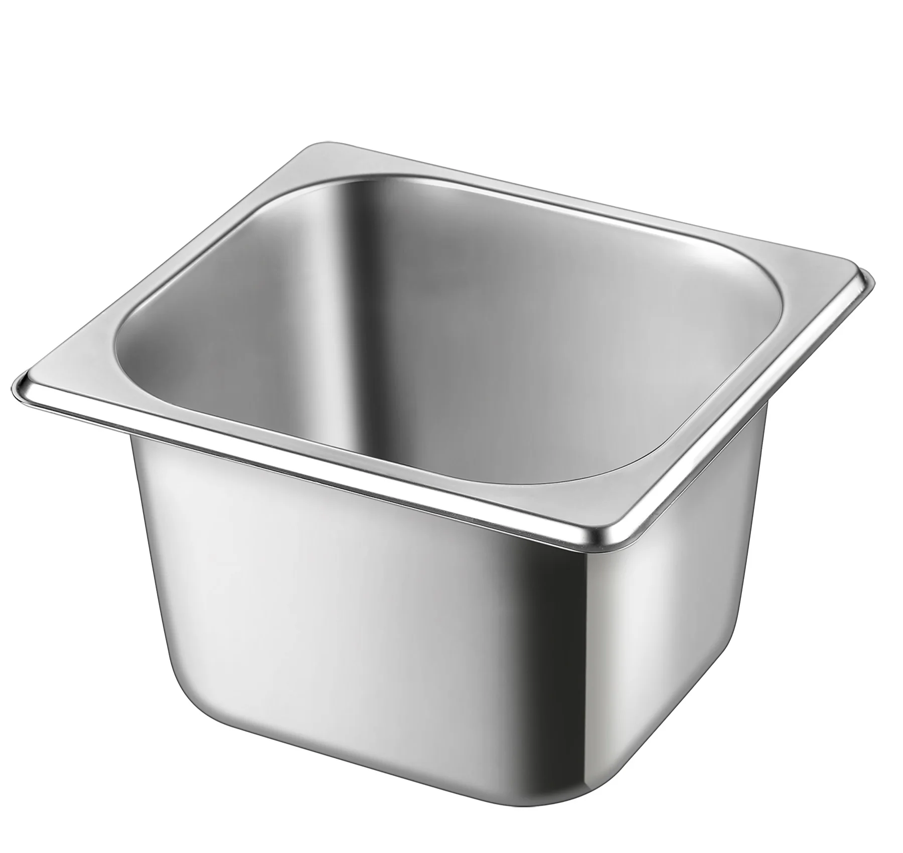 Pack of 10 Stainless Steel Gastronorm Container Kit 10 x 1/4 100mm Deep 