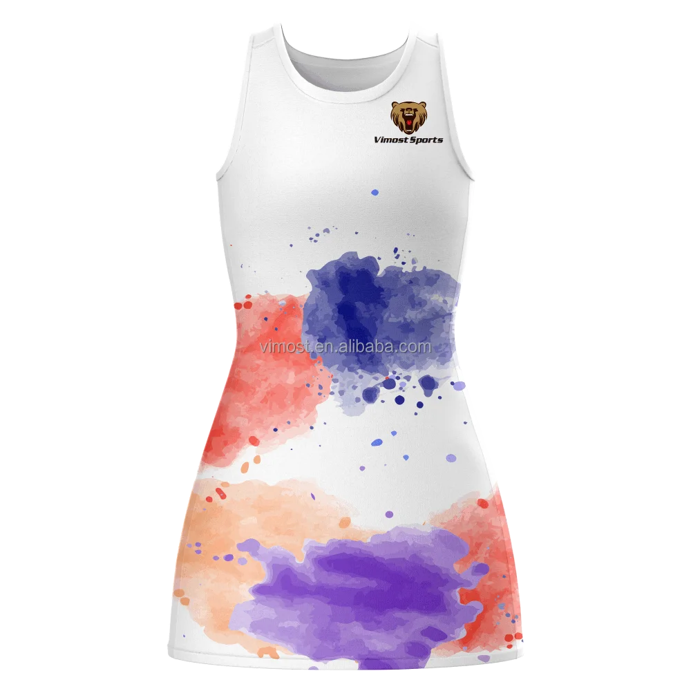 Customize Beautiful Bandhnu a Line Netball Dress| Alibaba.com