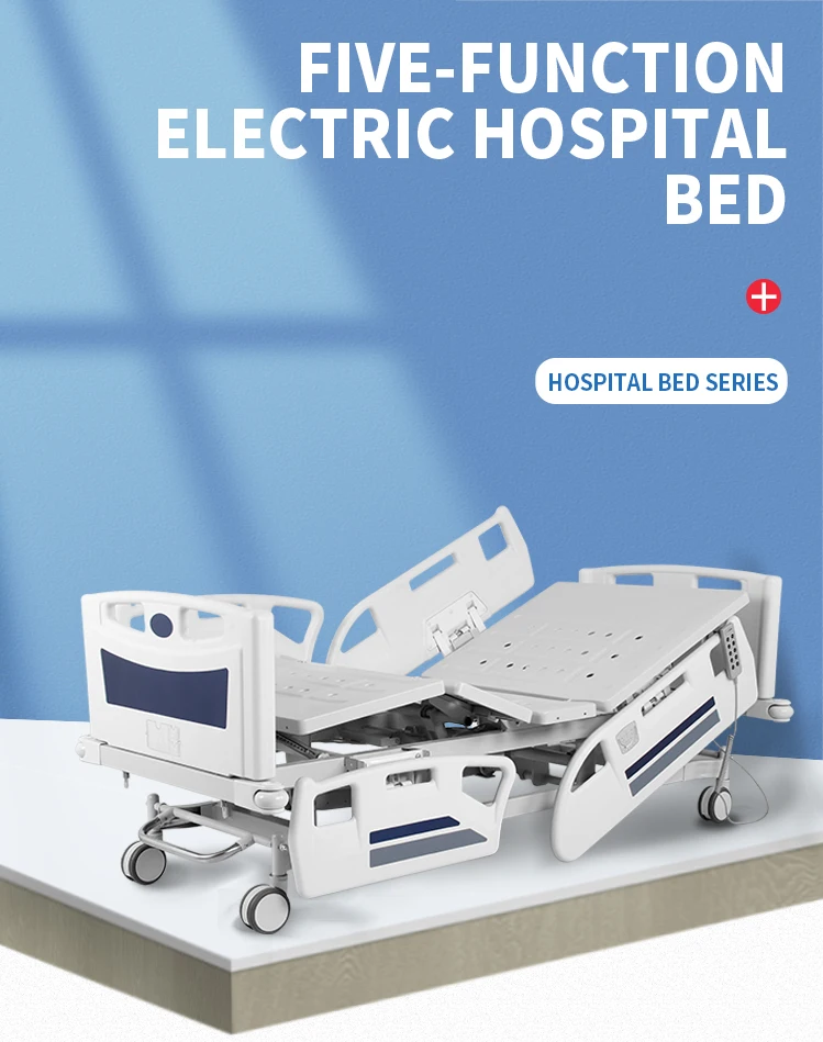 Hpzy Electric Patient Medical Nursing Bed Home Care 5 Function Nursing