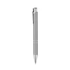 Light gray rod-round bead black core 10mm