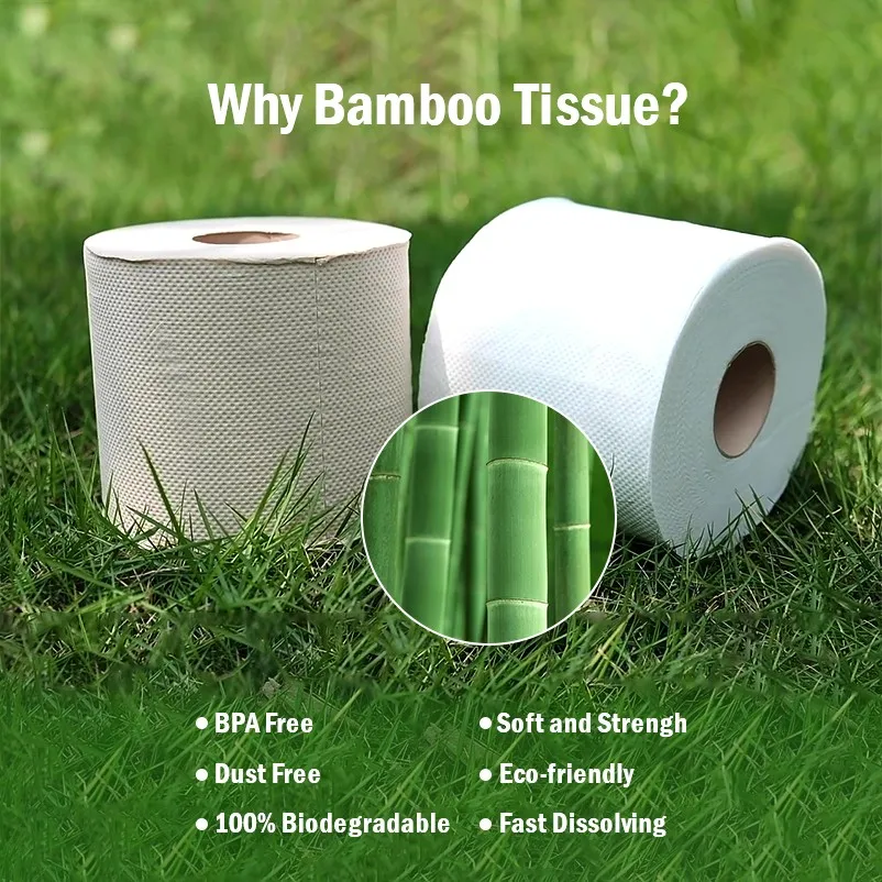 Factory Directly Custom Toilet Paper Rolls Bamboo Toilet Roll
