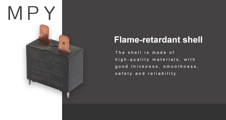 Meishuo MPY-S-112-A 20A HF102F Relay for Air Conditioner 1A Contact Form Switch for Protective and PCB Usage