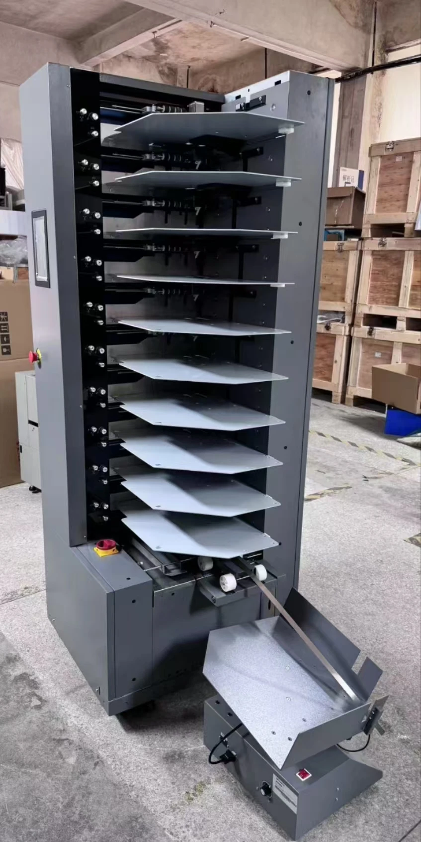 Automatic Paper Collator  HA610 10 Bins Paper  Digital Book Sheet Collating Machine Collator and Folding Machine