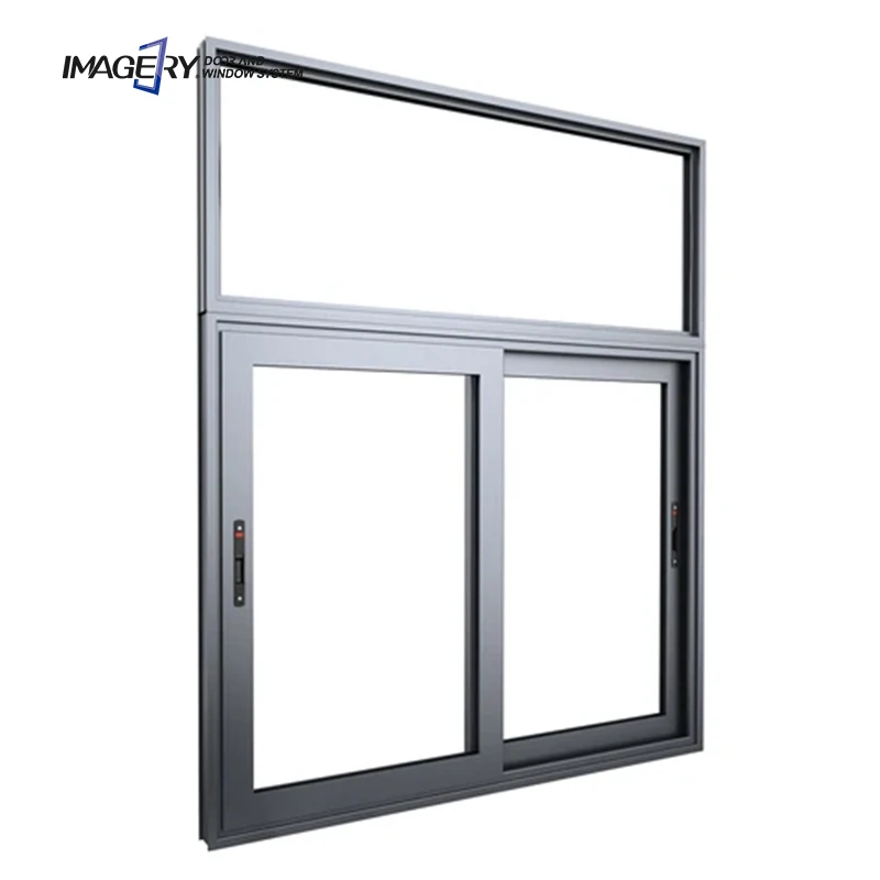 Latest Double Glazed Soundproof Horizontal Aluminum Glass Sliding Window Manufacturers Price in China