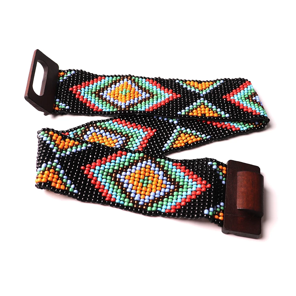 Shop Our HOT SALE Mesmerizing Multi Glass Beaded Belt display picture 1