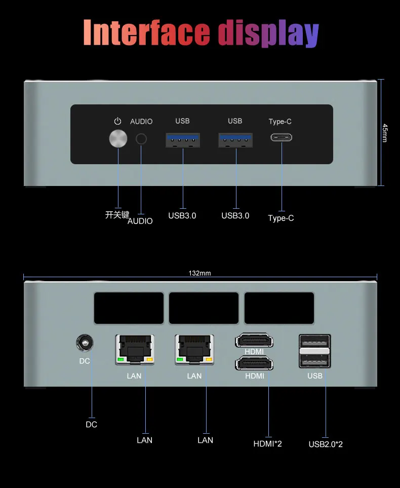 AMD Ryzen 7 6800H ES Version Mini PC - 16GB DDR5, 512GB SSD