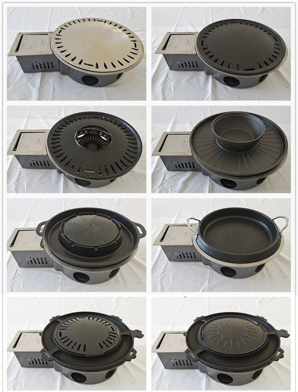 Wholesale Commercial Round Korean Bbq Plate Nonstick Bbq Plate Korean