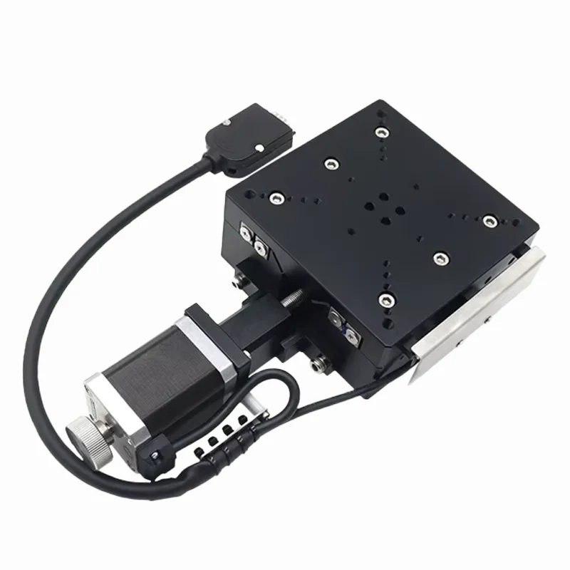 X-axis Displacement Aluminum Electric Platform Motor FX40/60/80/10/120 High Precision Fine Adjustment Sliding Table
