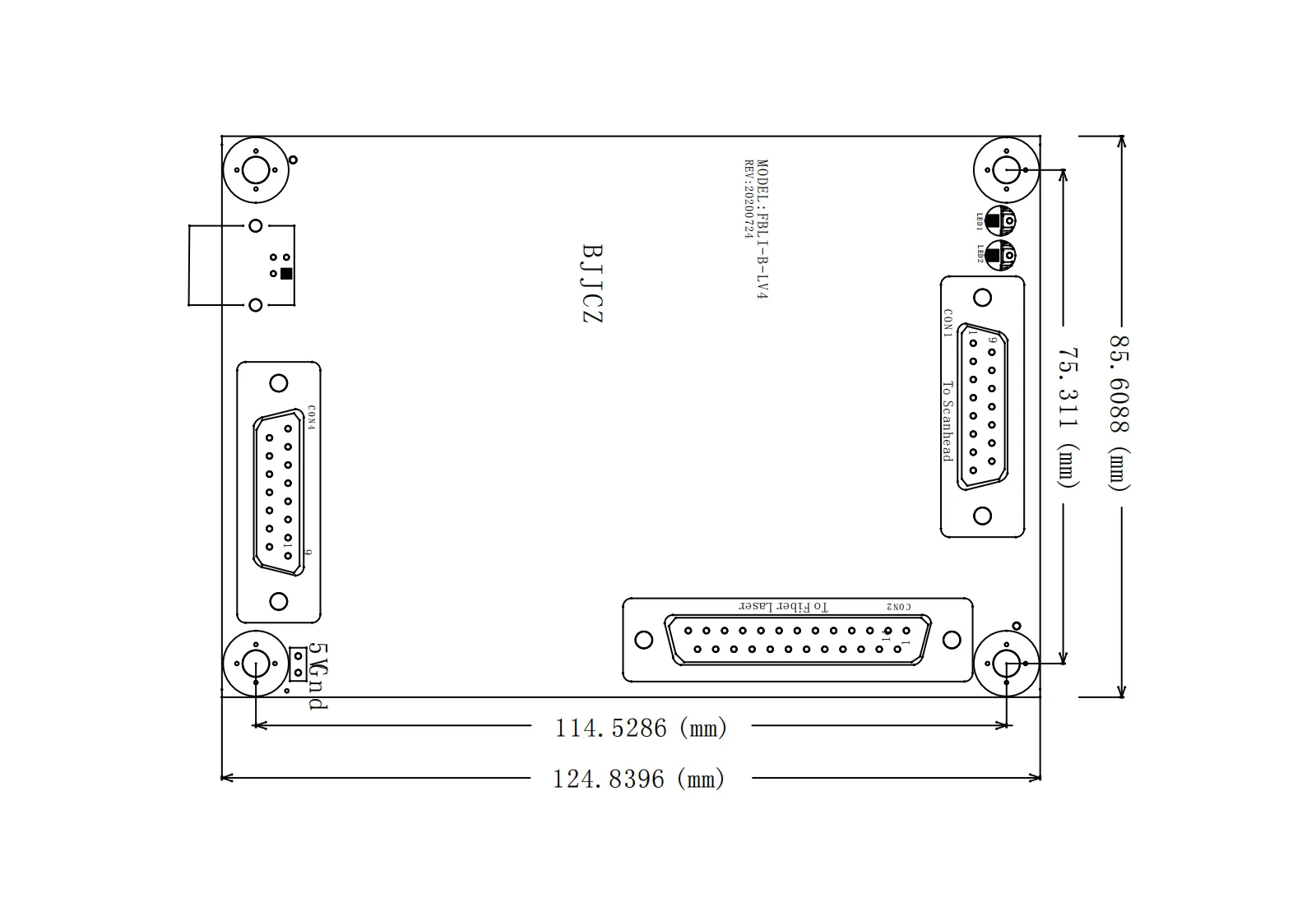 Jcz Ezcad Control Card Fbliblv4 Laser Control Mother Board For Fiber