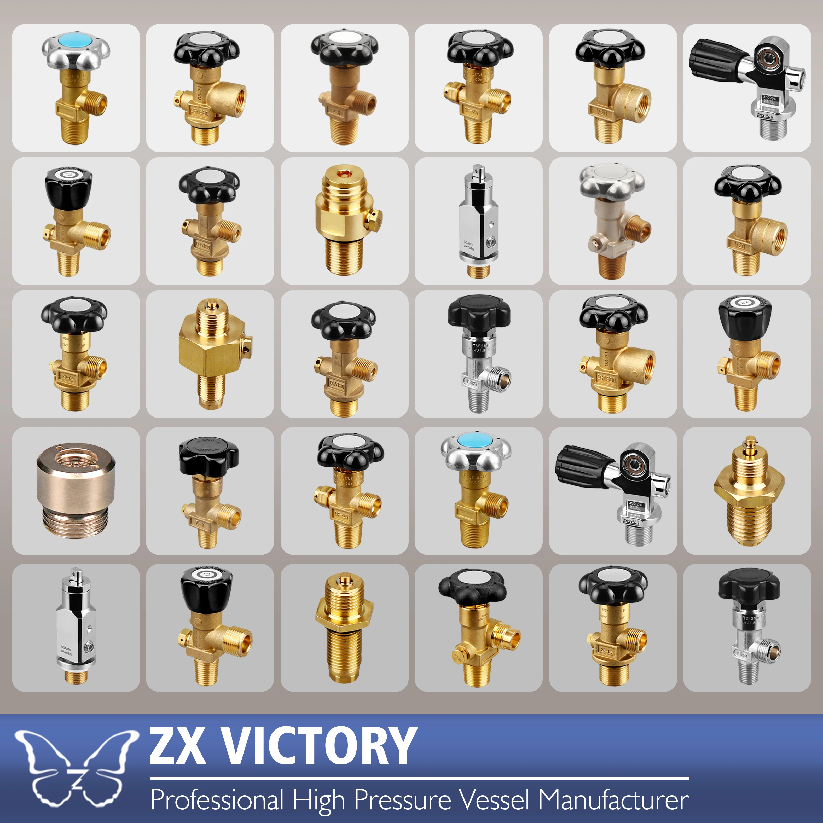 ZX CO2 Gas Cylinder Valve - Self Closing Soda Maker Valve