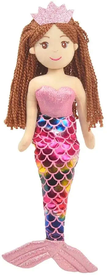 Little Mermaid Princess Ariel Stuffed Rag Doll Large Plush Beautiful