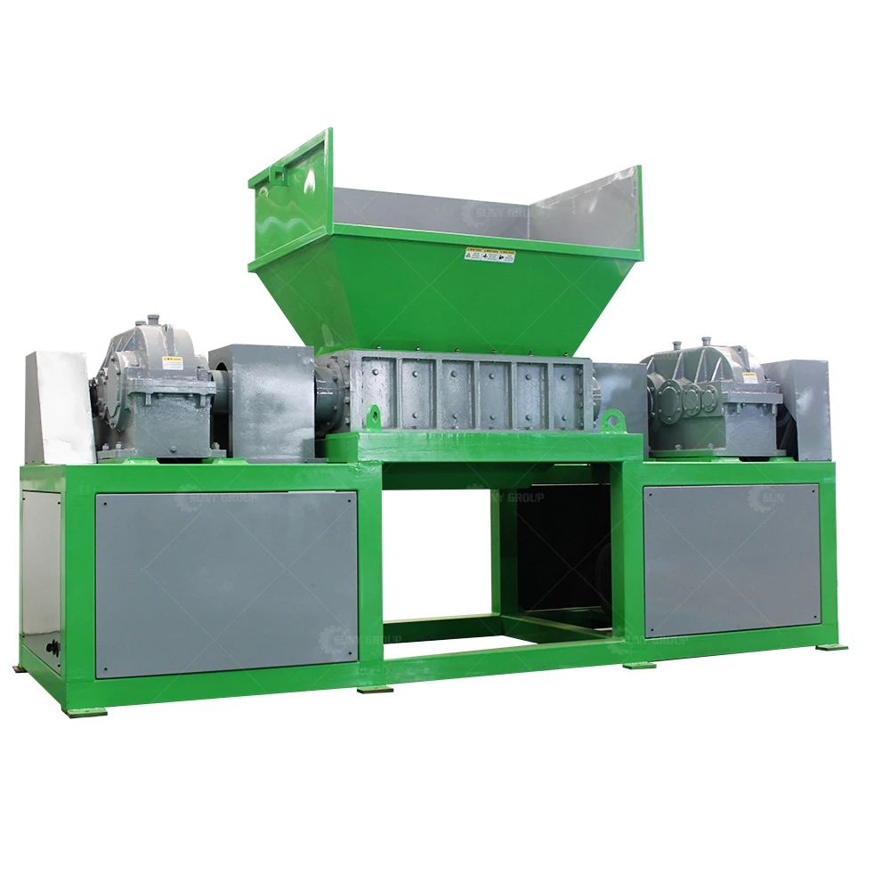 Double Shaft Stainless Steel Heavy Duty Engine Shredder Machine