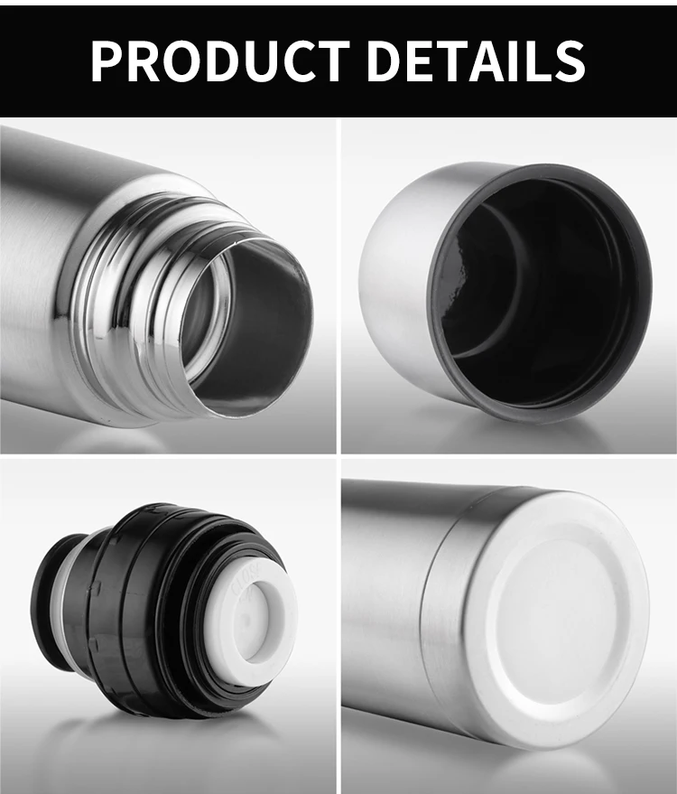 Stainless Steel Double Wall Thermos Vacuum Flask Set Insulated Vacuum ...