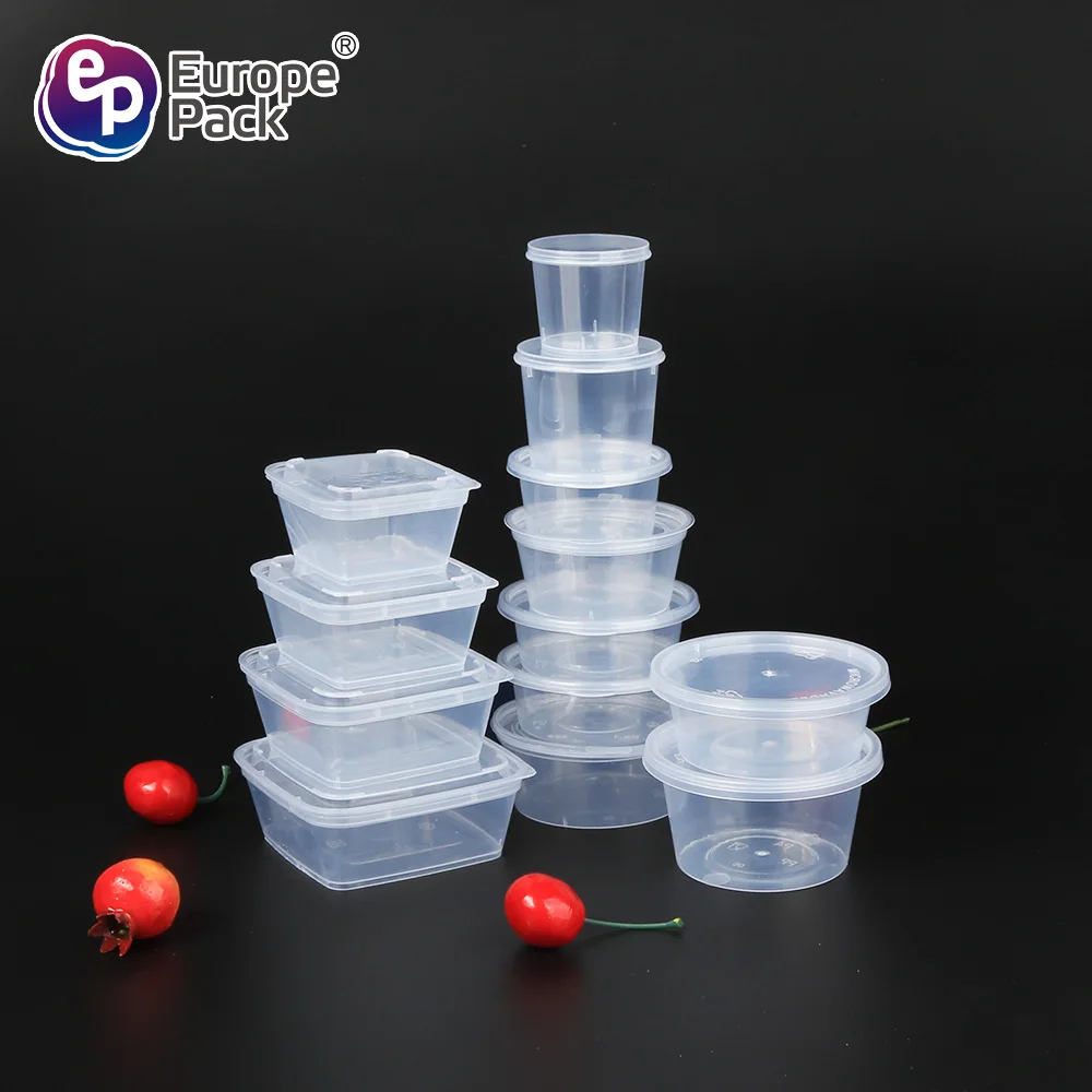 1oz 1.5oz 1.6oz 2oz 3oz 4oz dipping chili take out disposable PP clear square round mini plastic sauce cup with lid